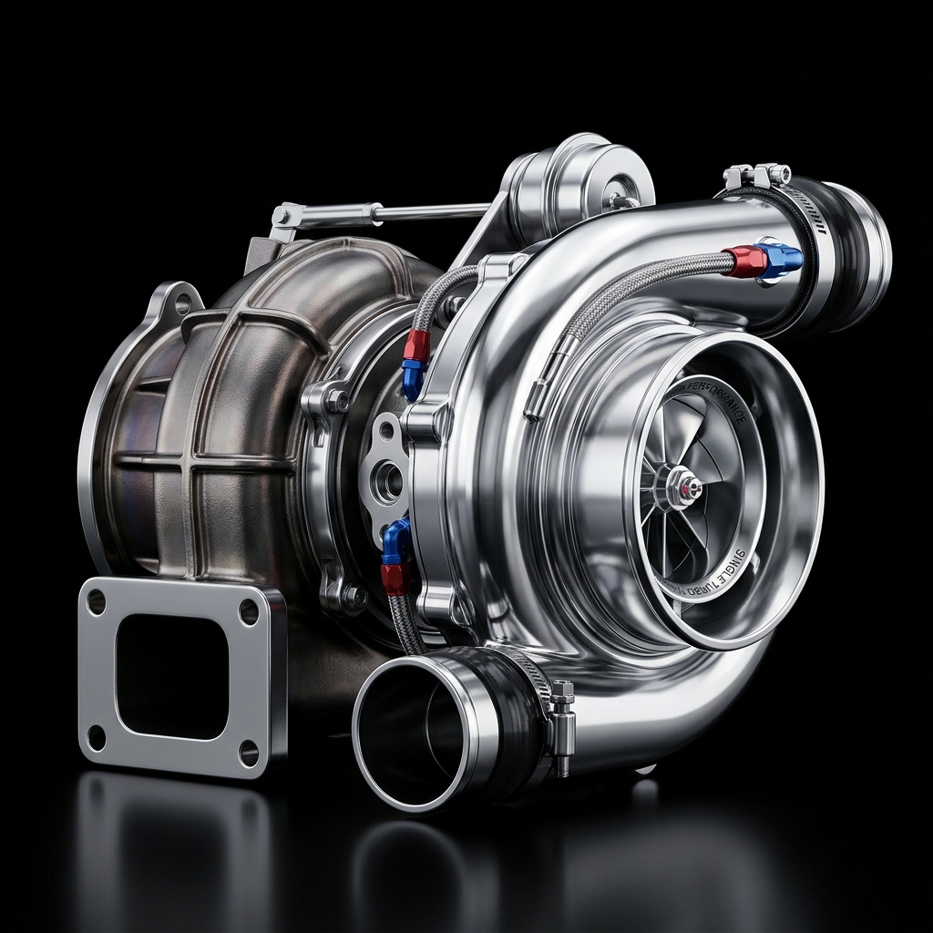Cluster of polished engine components and tools
