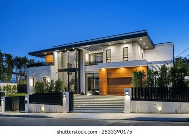 Stonewood Horizon Estate modern multi-story home with address 10087